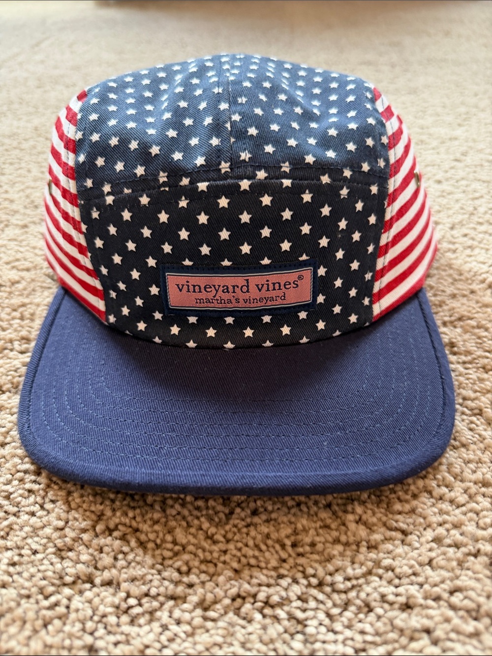 Vineyard Vines Patriotic Flag Star & Stripe Cap NWOT